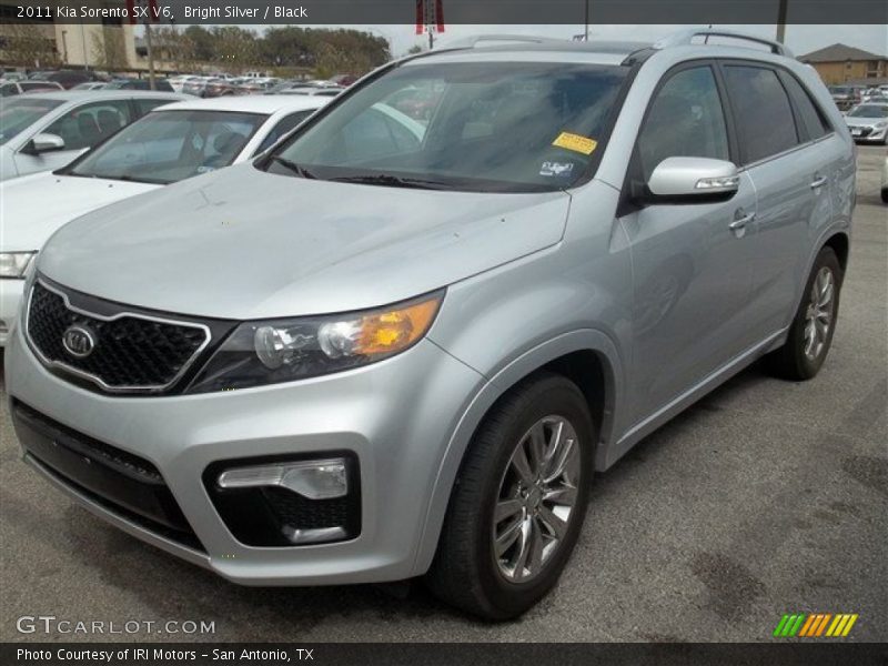 Bright Silver / Black 2011 Kia Sorento SX V6