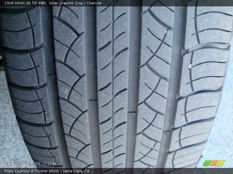 Silver Graphite Gray / Charcoal 2008 Infiniti QX 56 4WD