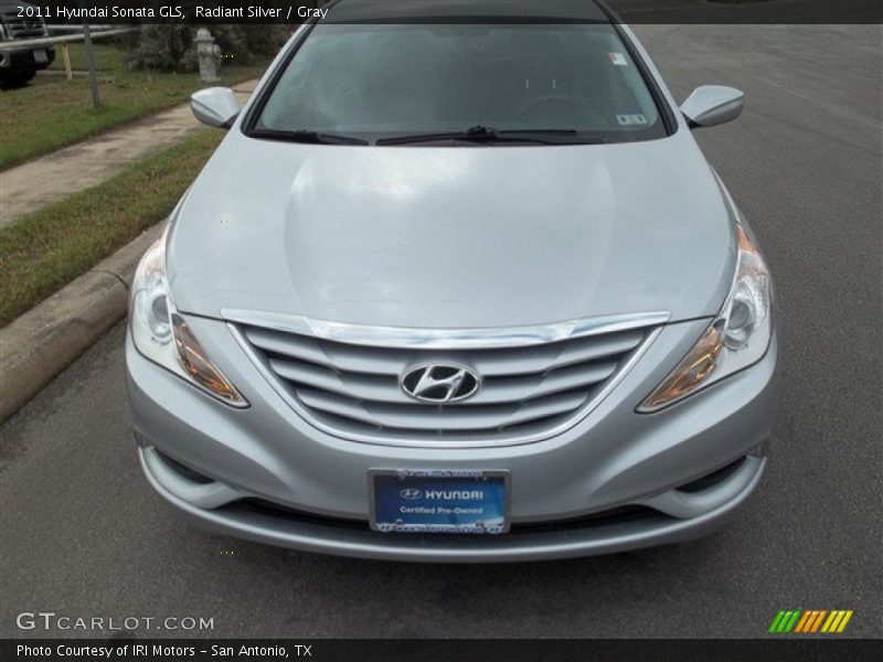 Radiant Silver / Gray 2011 Hyundai Sonata GLS