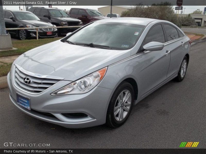Radiant Silver / Gray 2011 Hyundai Sonata GLS