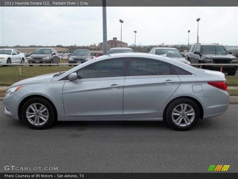 Radiant Silver / Gray 2011 Hyundai Sonata GLS