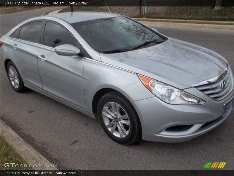 Radiant Silver / Gray 2011 Hyundai Sonata GLS
