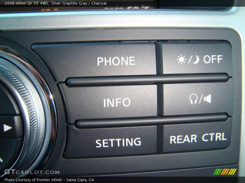 Silver Graphite Gray / Charcoal 2008 Infiniti QX 56 4WD