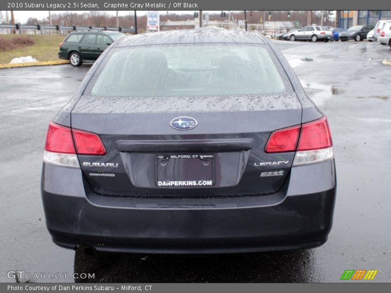 Graphite Gray Metallic / Off Black 2010 Subaru Legacy 2.5i Sedan
