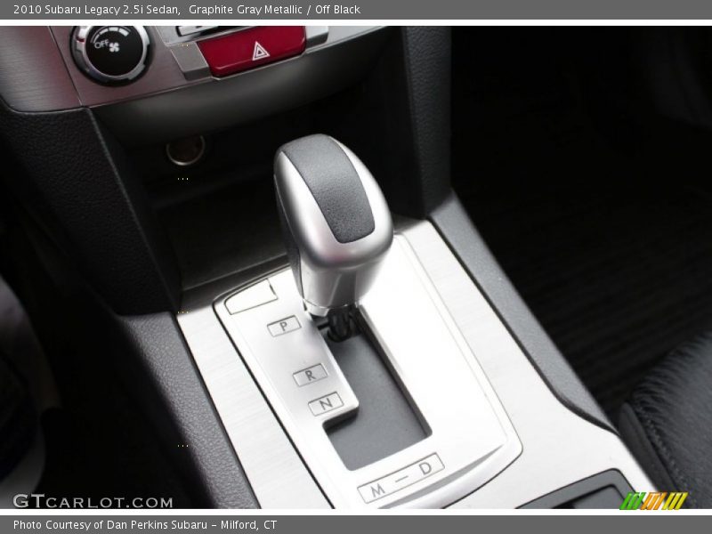 Graphite Gray Metallic / Off Black 2010 Subaru Legacy 2.5i Sedan