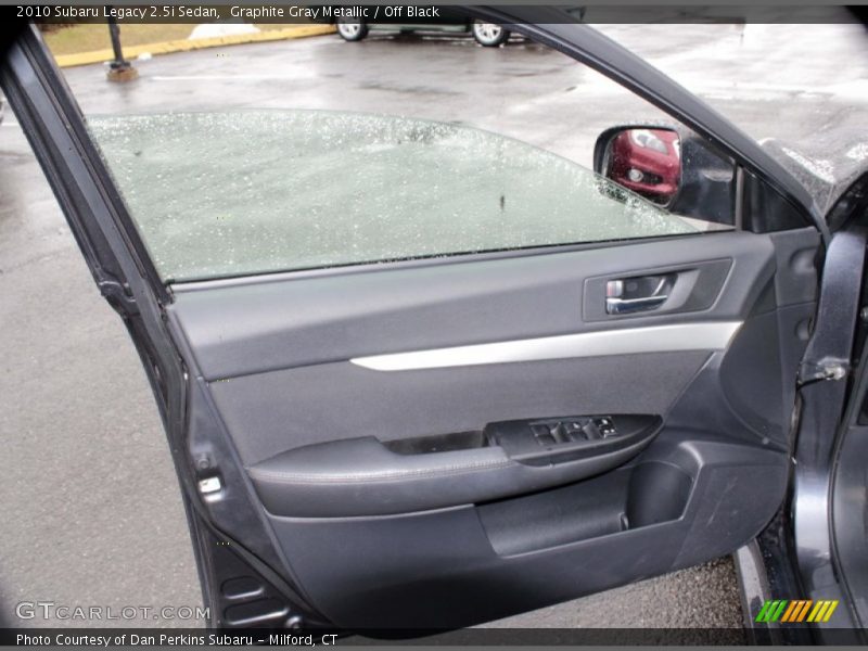 Graphite Gray Metallic / Off Black 2010 Subaru Legacy 2.5i Sedan