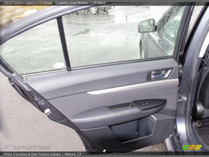 Graphite Gray Metallic / Off Black 2010 Subaru Legacy 2.5i Sedan