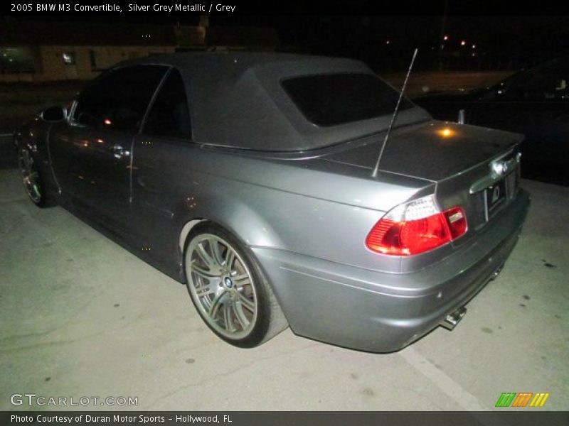 Silver Grey Metallic / Grey 2005 BMW M3 Convertible