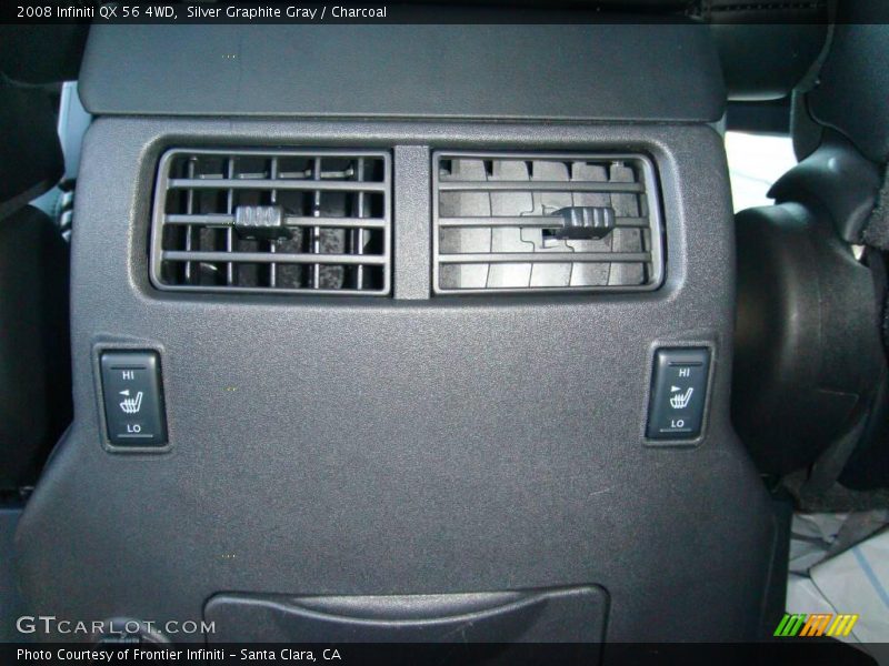 Silver Graphite Gray / Charcoal 2008 Infiniti QX 56 4WD