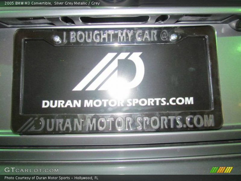 Silver Grey Metallic / Grey 2005 BMW M3 Convertible