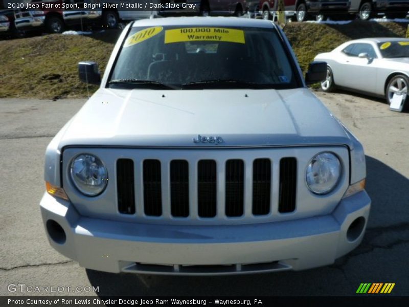 Bright Silver Metallic / Dark Slate Gray 2010 Jeep Patriot Sport