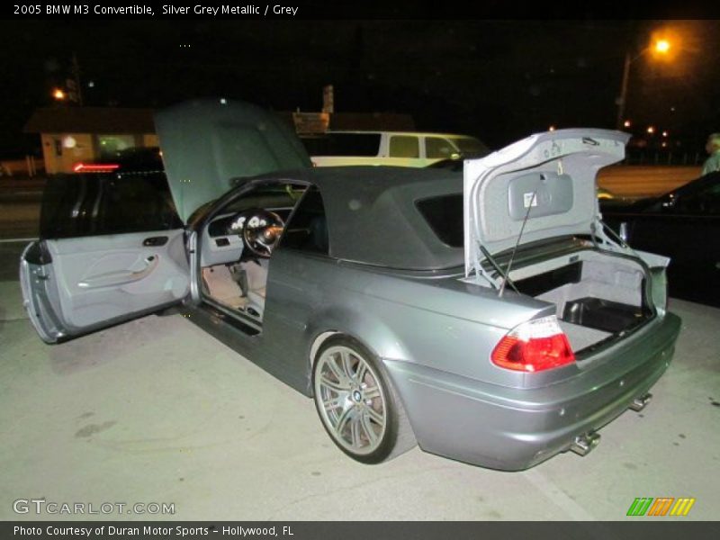 Silver Grey Metallic / Grey 2005 BMW M3 Convertible