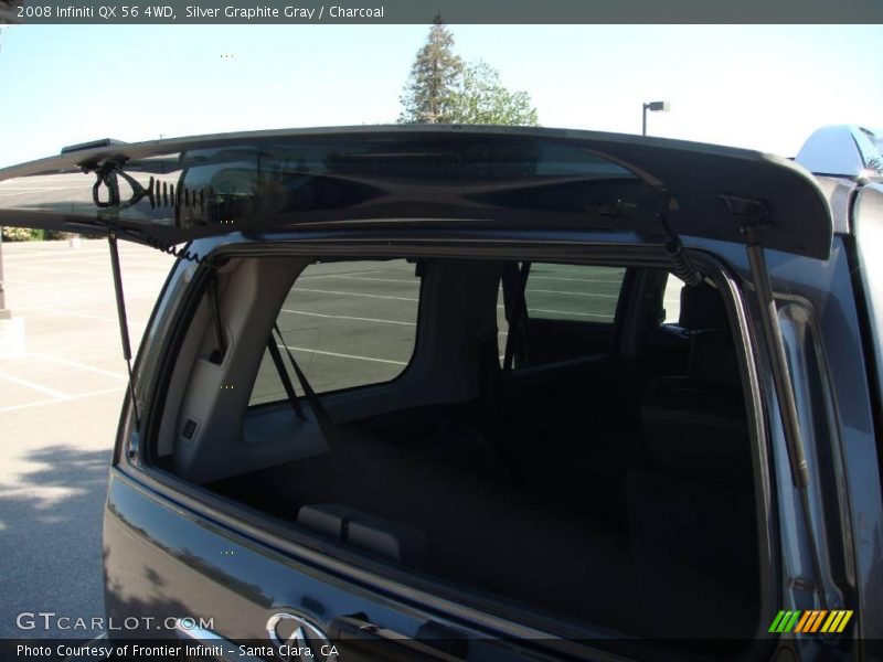 Silver Graphite Gray / Charcoal 2008 Infiniti QX 56 4WD
