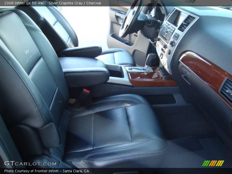 Silver Graphite Gray / Charcoal 2008 Infiniti QX 56 4WD