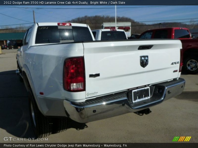 Bright White / Dark Slate 2012 Dodge Ram 3500 HD Laramie Crew Cab 4x4 Dually