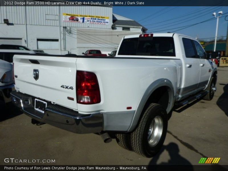 Bright White / Dark Slate 2012 Dodge Ram 3500 HD Laramie Crew Cab 4x4 Dually