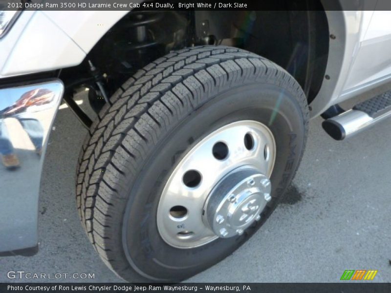 Bright White / Dark Slate 2012 Dodge Ram 3500 HD Laramie Crew Cab 4x4 Dually
