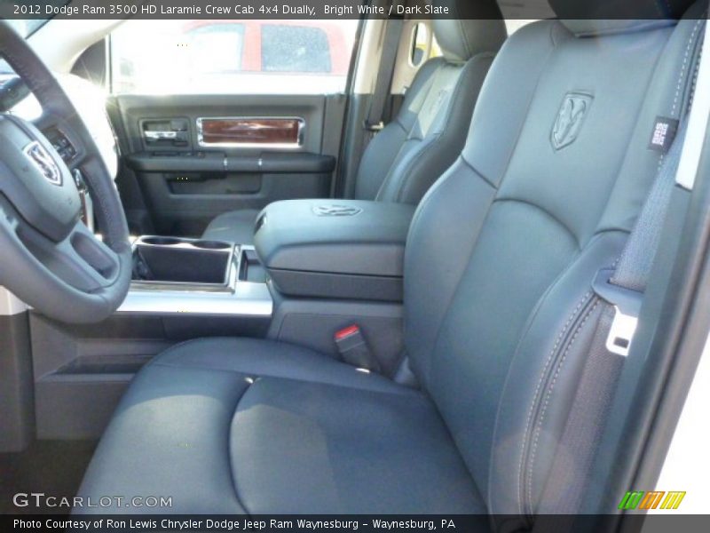 Bright White / Dark Slate 2012 Dodge Ram 3500 HD Laramie Crew Cab 4x4 Dually