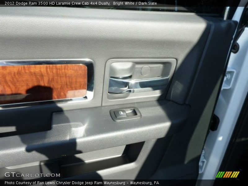 Bright White / Dark Slate 2012 Dodge Ram 3500 HD Laramie Crew Cab 4x4 Dually