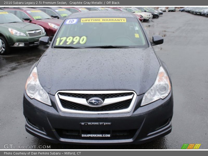 Graphite Gray Metallic / Off Black 2010 Subaru Legacy 2.5i Premium Sedan