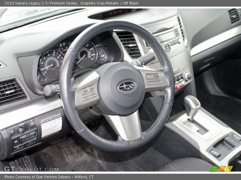 Graphite Gray Metallic / Off Black 2010 Subaru Legacy 2.5i Premium Sedan