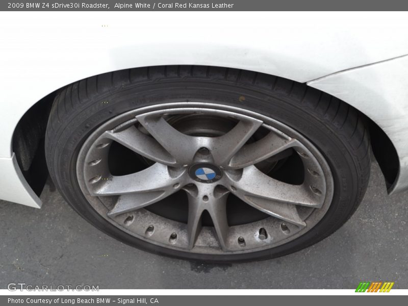Alpine White / Coral Red Kansas Leather 2009 BMW Z4 sDrive30i Roadster