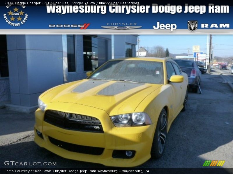 Stinger Yellow / Black/Super Bee Stripes 2012 Dodge Charger SRT8 Super Bee
