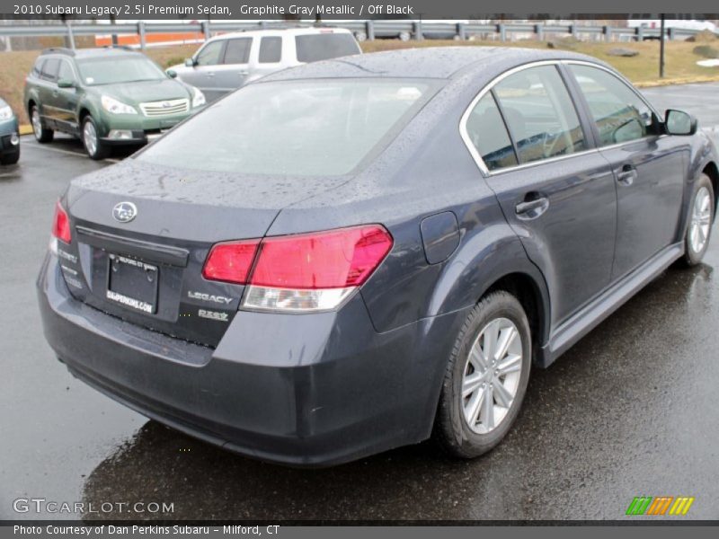 Graphite Gray Metallic / Off Black 2010 Subaru Legacy 2.5i Premium Sedan