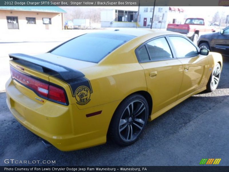 Stinger Yellow / Black/Super Bee Stripes 2012 Dodge Charger SRT8 Super Bee