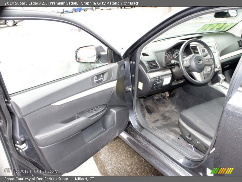 Graphite Gray Metallic / Off Black 2010 Subaru Legacy 2.5i Premium Sedan