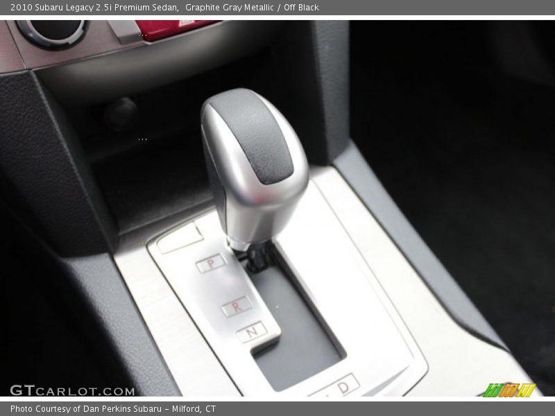  2010 Legacy 2.5i Premium Sedan Lineartronic CVT Automatic Shifter