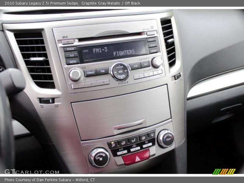 Graphite Gray Metallic / Off Black 2010 Subaru Legacy 2.5i Premium Sedan