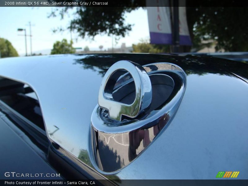 Silver Graphite Gray / Charcoal 2008 Infiniti QX 56 4WD