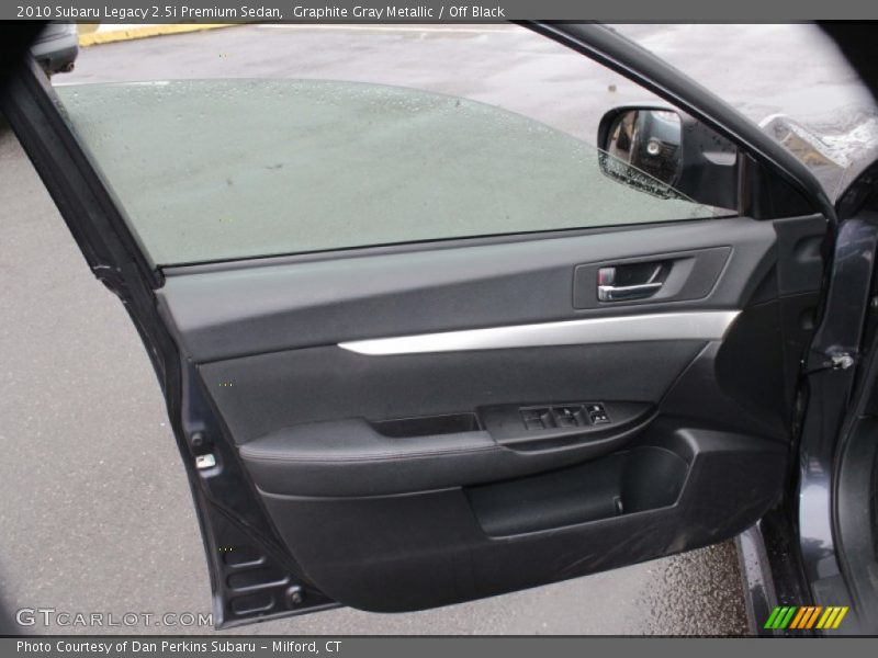 Graphite Gray Metallic / Off Black 2010 Subaru Legacy 2.5i Premium Sedan
