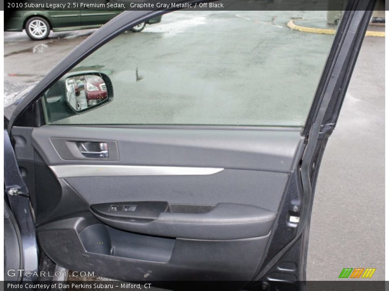 Graphite Gray Metallic / Off Black 2010 Subaru Legacy 2.5i Premium Sedan