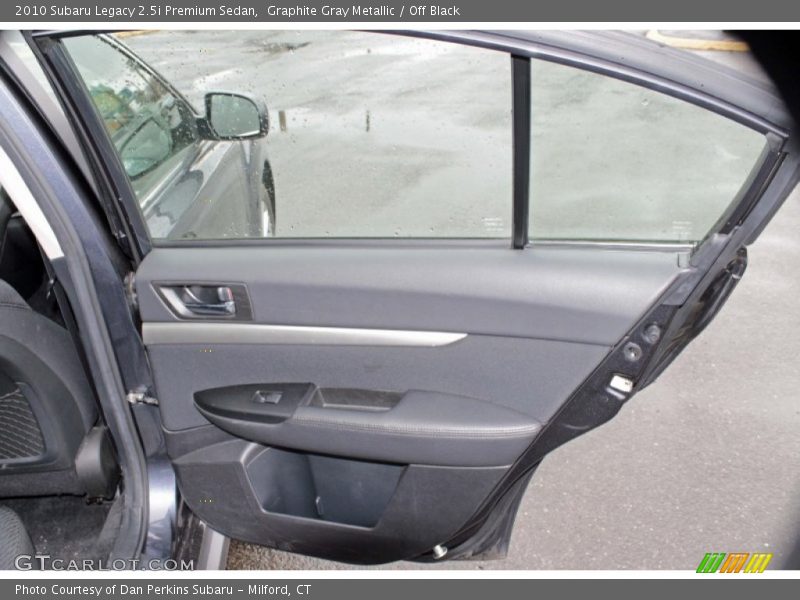 Graphite Gray Metallic / Off Black 2010 Subaru Legacy 2.5i Premium Sedan