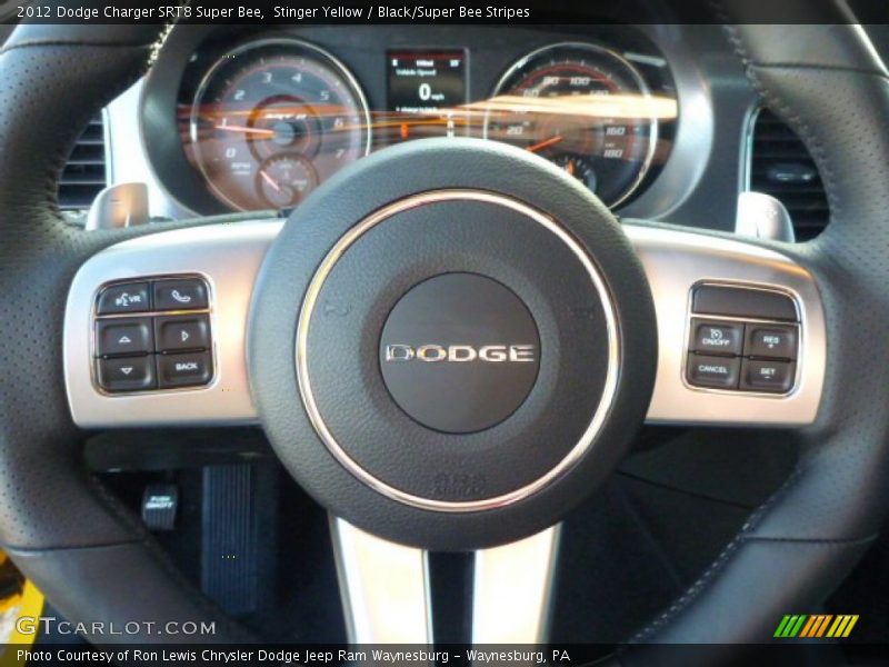 Stinger Yellow / Black/Super Bee Stripes 2012 Dodge Charger SRT8 Super Bee