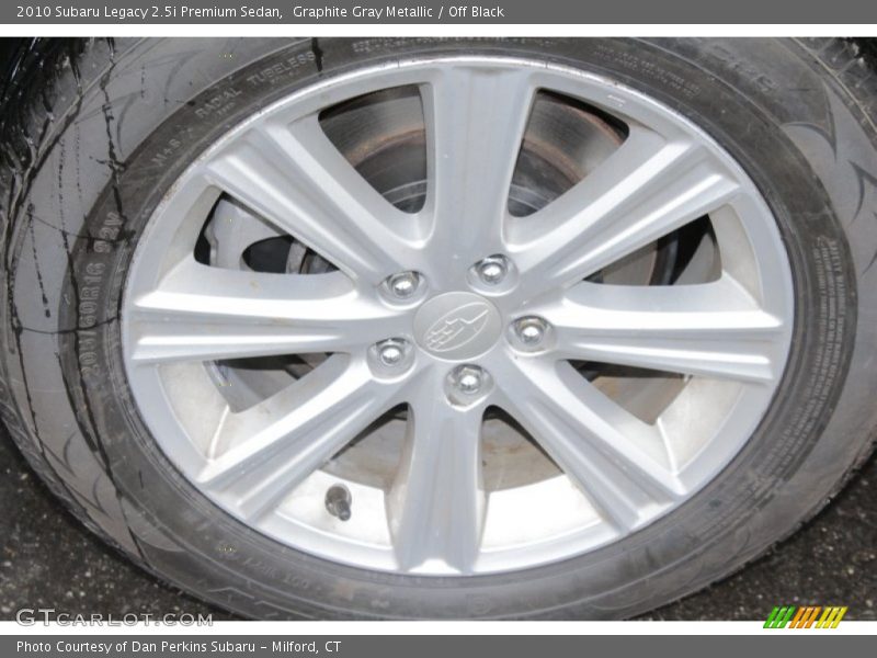 Graphite Gray Metallic / Off Black 2010 Subaru Legacy 2.5i Premium Sedan