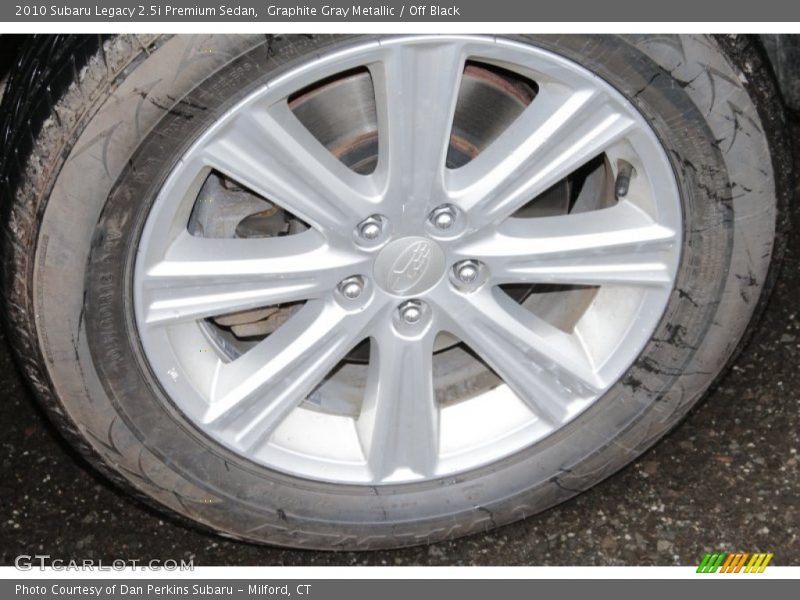 Graphite Gray Metallic / Off Black 2010 Subaru Legacy 2.5i Premium Sedan