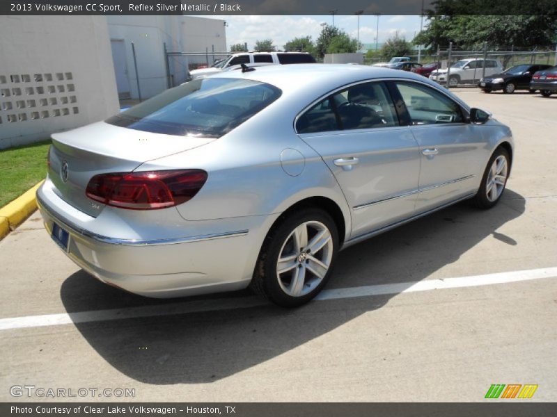 Reflex Silver Metallic / Black 2013 Volkswagen CC Sport