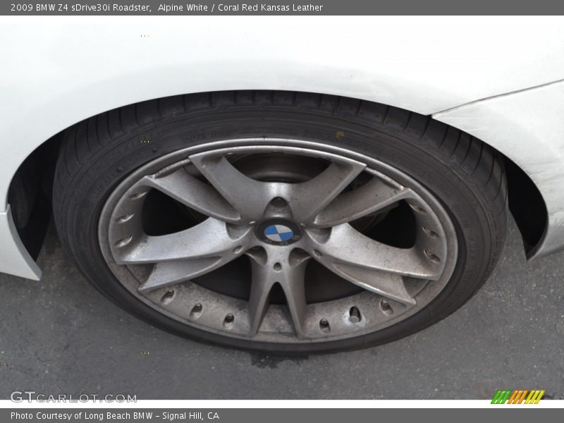 Alpine White / Coral Red Kansas Leather 2009 BMW Z4 sDrive30i Roadster