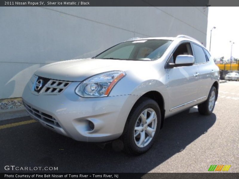 Silver Ice Metallic / Black 2011 Nissan Rogue SV