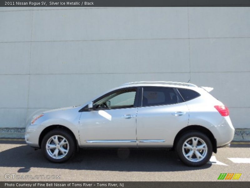 Silver Ice Metallic / Black 2011 Nissan Rogue SV