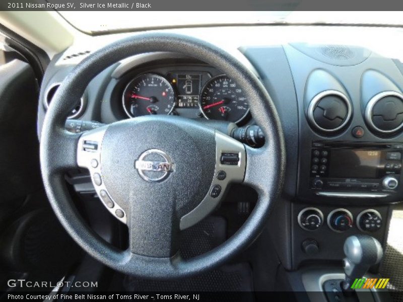 Silver Ice Metallic / Black 2011 Nissan Rogue SV