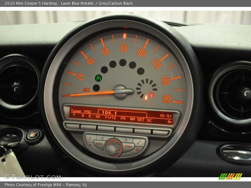 Laser Blue Metallic / Grey/Carbon Black 2010 Mini Cooper S Hardtop