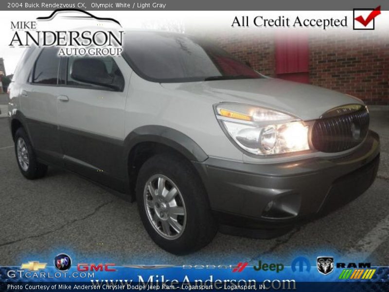 Olympic White / Light Gray 2004 Buick Rendezvous CX