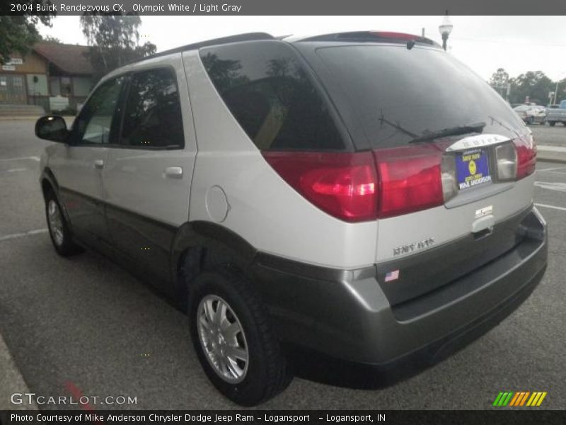 Olympic White / Light Gray 2004 Buick Rendezvous CX