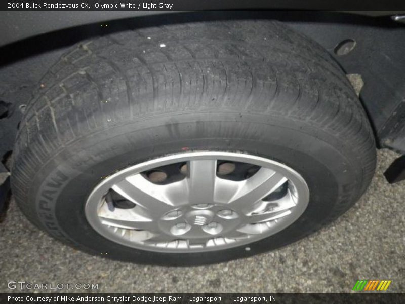 Olympic White / Light Gray 2004 Buick Rendezvous CX