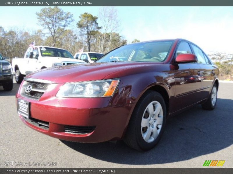 Dark Cherry Red / Gray 2007 Hyundai Sonata GLS