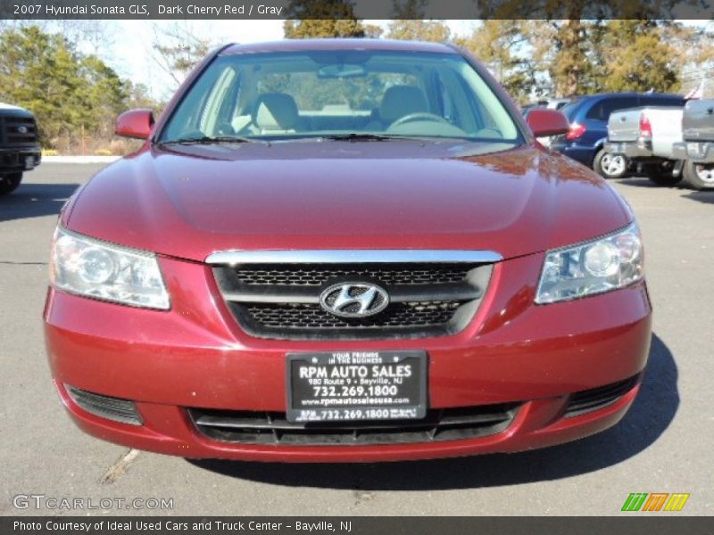 Dark Cherry Red / Gray 2007 Hyundai Sonata GLS